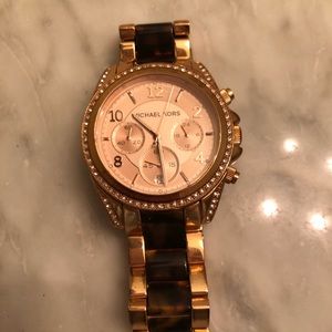 Michael Kors Rosegold with Tort Watch